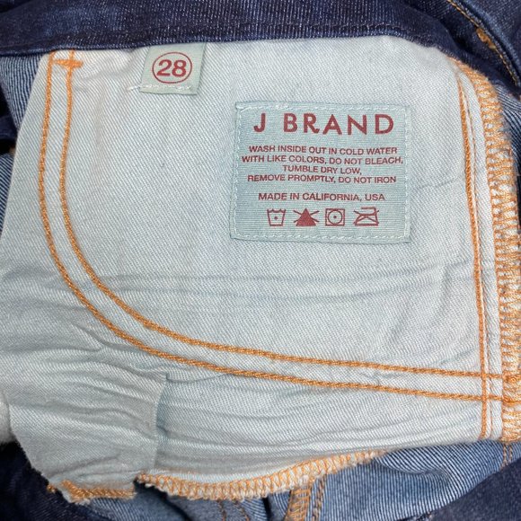 J Brand Womens Jeans Dark Wash Bootcut Blue Made in USA Sz 28 - Picture 6 of 14